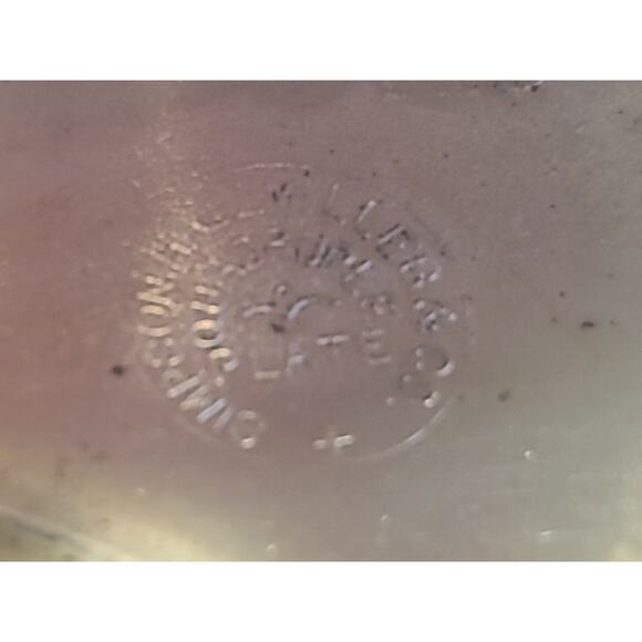 Vintage Cruet Simpson Hall Miller Quad Silverplate Cranberry Cut Glass Decor DIY - Picture 13 of 16